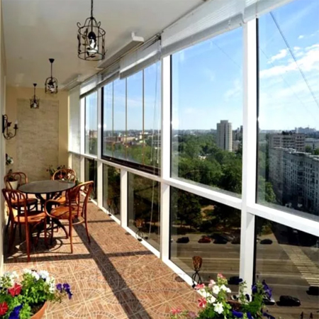 Внутренняя отделка панорамных балконов